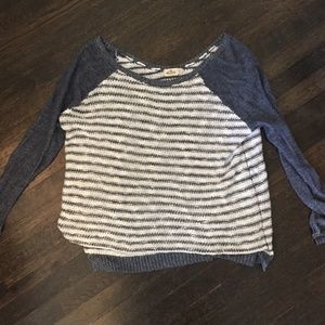 Hollister Blue Stripe Knit Sweater